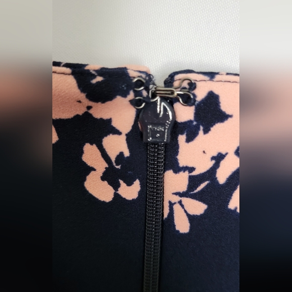 Banana Republic Pink & Navy Blue Sheath Mini Dress Scoop Neck Sleeveless… - Picture 6 of 9